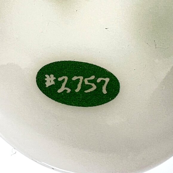 Fenton Handpainted White Frost Glass Bell Floral Design Signature S. Hart #2757 - Picture 4 of 15